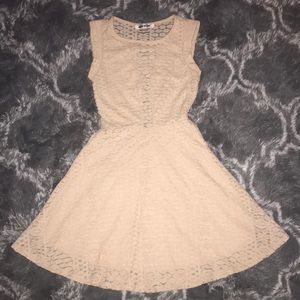 Cream skater dress ✨💛